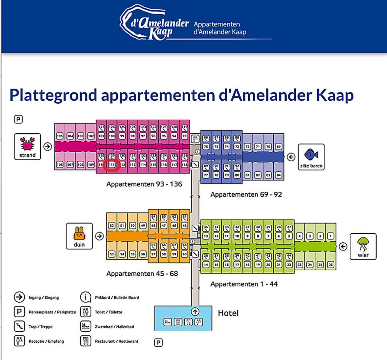 Appartement Noorderkragt, Amelander Kaap Hollum  Exterior photo
